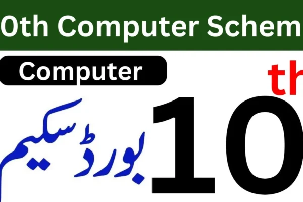 10th Class Computer Science Paper Pairing Scheme 2025