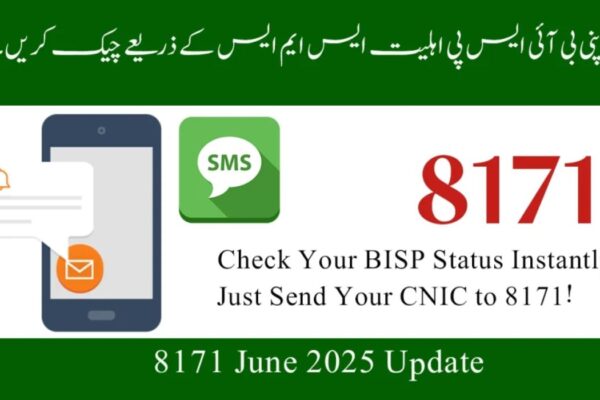 Simple Steps to Check BISP Payment 2025 via CNIC & 8171 SMS – No Internet Needed