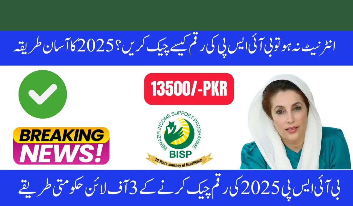 Benazir 8171 Payment Tracking 2025: How to Check BISP Status Without Internet Access